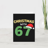 Funny Christmas Shirts With 67 Meme Trendy Joke Ge Kaart (Voorkant)