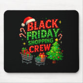 Funny Christmas Shopng Crew  Muismat (Voorkant)