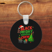 Funny Christmas Shopng Crew  Sleutelhanger (Voorkant)