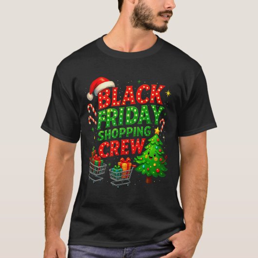 Funny Christmas Shopng Crew  T-shirt (Voorkant)