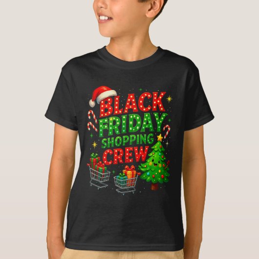 Funny Christmas Shopng Crew  T-shirt (Voorkant)
