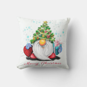 Funny Christmas Sierkussen Gnome met Cadeaus