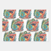 Funny Christmas Six Seven 67 Brainrot Meme 6 7 Inpakpapier Vel (Voorkant 2)