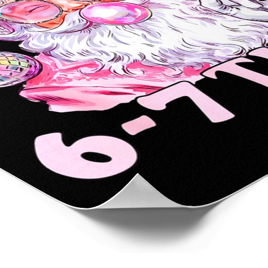 Funny Christmas Six Seven Meme Santa I Check List Poster (Hoek)