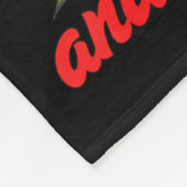 Funny Christmas Skeleton Champagne And Candy Canes Fleece Deken (Hoek)