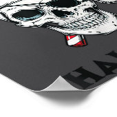 Funny Christmas Skeleton I Prefer Halloween Poster (Hoek)