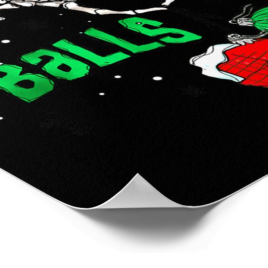 Funny Christmas Skeleton Jingle Funny Xmas Matchin Poster (Hoek)