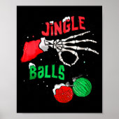 Funny Christmas Skeleton Jingle Funny Xmas Matchin Poster (Voorkant)