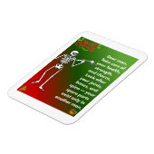Funny Christmas Skeleton Wishes for man Magneet (Linkerzijde)