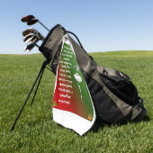 Funny Christmas Skeleton Wishes for woman Holiday  Golfhanddoek (Groen)