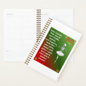 Funny Christmas Skeleton Wishes for woman Holiday  Planner (Display)
