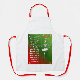 Funny Christmas Skeleton Wishes for woman  Schort