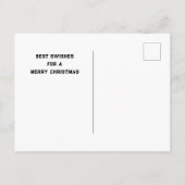 Funny Christmas Snowboarden Briefkaart (Achterkant)