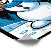 Funny Christmas Snowman Dabbing Xmas Dab Six Seven Poster (Hoek)