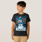 Funny Christmas Snowman Dabbing Xmas Dab Six Seven T-shirt (Voorkant volledig)