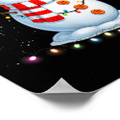 Funny Christmas Snowman Tee Cute Santa Men Women K Poster (Hoek)