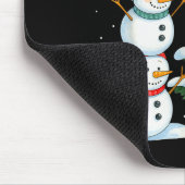 Funny Christmas Snowman Topper Tree Holiday Family Muismat (Hoek)