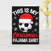 Funny Christmas Soccer Ball Pajama Pj Outfit Men W Kaart (Gele Bloem)