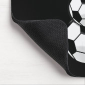 Funny Christmas Soccer Santa Snowman  Muismat (Hoek)