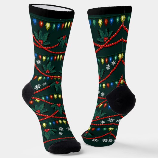 Funny Christmas Socks Christmas Socks Tree Custom Sokken (Gebogen)