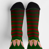 Funny Christmas Socks Festive Holiday Elf Socks Sokken (Top)