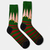 Funny Christmas Socks Festive Holiday Elf Socks Sokken (Rechts)