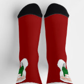 Funny Christmas Socks Festive Santa Socks Custom Sokken (Top)