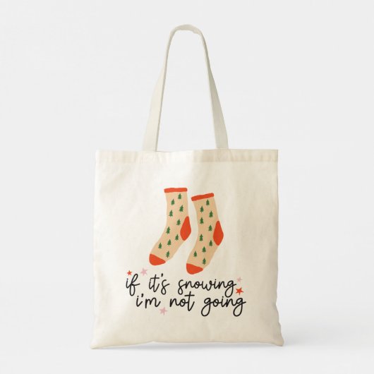 Funny Christmas Sokken Gezegde Tote Bag (Achterkant)