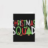 Funny Christmas Squad Family Holiday T Shirt  Kaart (Voorkant)