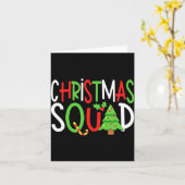 Funny Christmas Squad Family Holiday T Shirt  Kaart (Gele Bloem)