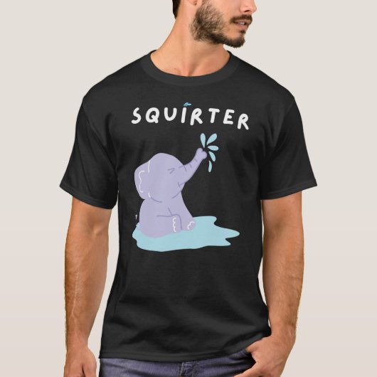 Funny Christmas Squirter Meme Elephant I love Squi T-shirt (Voorkant)