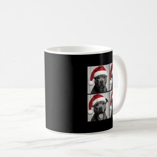 Funny Christmas Staffordshire Bull Terrier Santa P Koffiemok (Voorkant rechts)