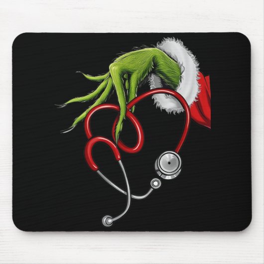 Funny Christmas Stethoscope Muismat (Voorkant)