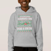 FUNNY CHRISTMAS SWIMMING QUOTES UGLY SWEATER (Voorkant)