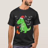 Funny Christmas T-Rex Dinosaur Design T-shirt (Voorkant)