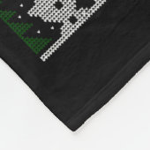 Funny Christmas Tech Suprt Computer  Fleece Deken (Hoek)