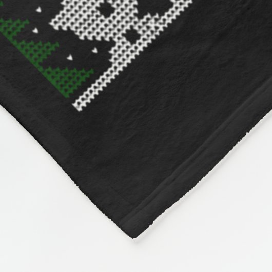 Funny Christmas Tech Suprt Computer  Fleece Deken (Hoek)