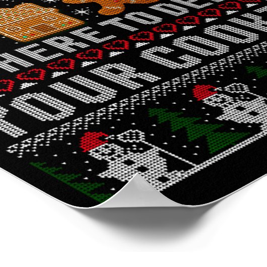 Funny Christmas Tech Suprt Computer Poster (Hoek)