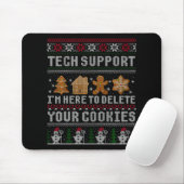 Funny Christmas Tech Suprt Computer T Shirt  Muismat (Met muis)
