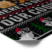 Funny Christmas Tech Suprt Computer T Shirt  Poster (Hoek)