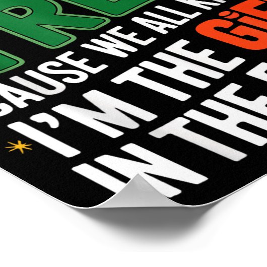 Funny Christmas Tee Shirts Kids Mens Xmas Pajamas  Poster (Hoek)