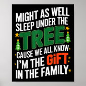 Funny Christmas Tee Shirts Kids Mens Xmas Pajamas  Poster (Voorkant)