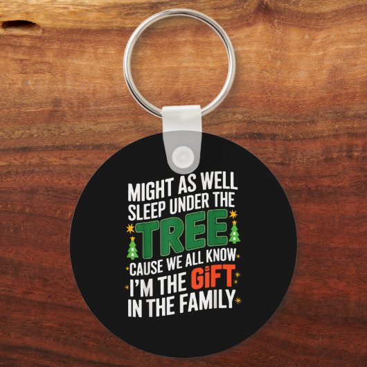 Funny Christmas Tee Shirts Kids Mens Xmas Pajamas  Sleutelhanger (Voorkant)