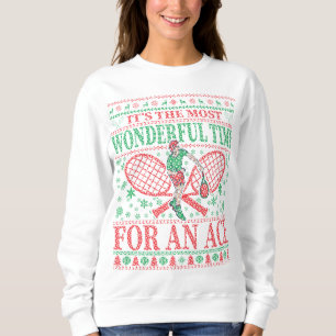 FUNNY CHRISTMAS TENNIS QUOTES UGLY SWEATER