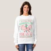 FUNNY CHRISTMAS TENNIS QUOTES UGLY SWEATER (Voorkant volledig)