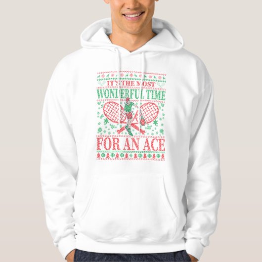 FUNNY CHRISTMAS TENNIS QUOTES UGLY SWEATER (Voorkant)