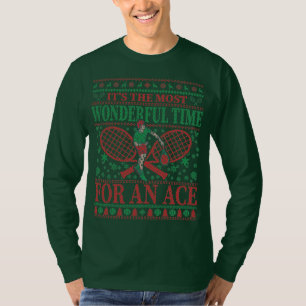 FUNNY CHRISTMAS TENNIS QUOTES UGLY SWEATER T-SHIRT
