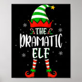 Funny Christmas The Dramatic Elf Family Matching X Poster (Voorkant)