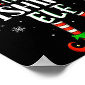 Funny Christmas The Fishing Elf Family Matching Xm Poster (Hoek)