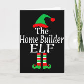 Funny Christmas The Home Builder Elf Developer Arc Kaart (Voorkant)
